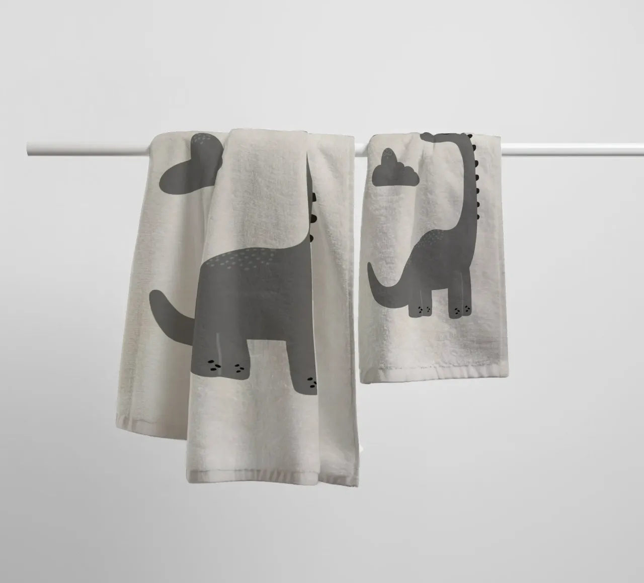 Boho Nursery 9 Dinosaur 4 asciugamano da bagno da Boho Print Collection