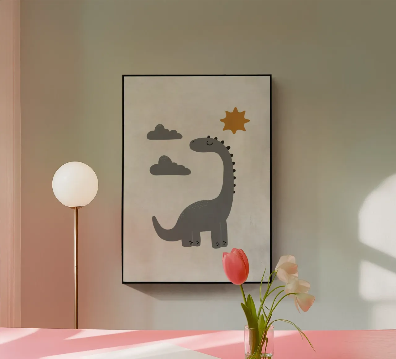 Boho Nursery 9 Dinosaur 4 plexiglass da Boho Print Collection
