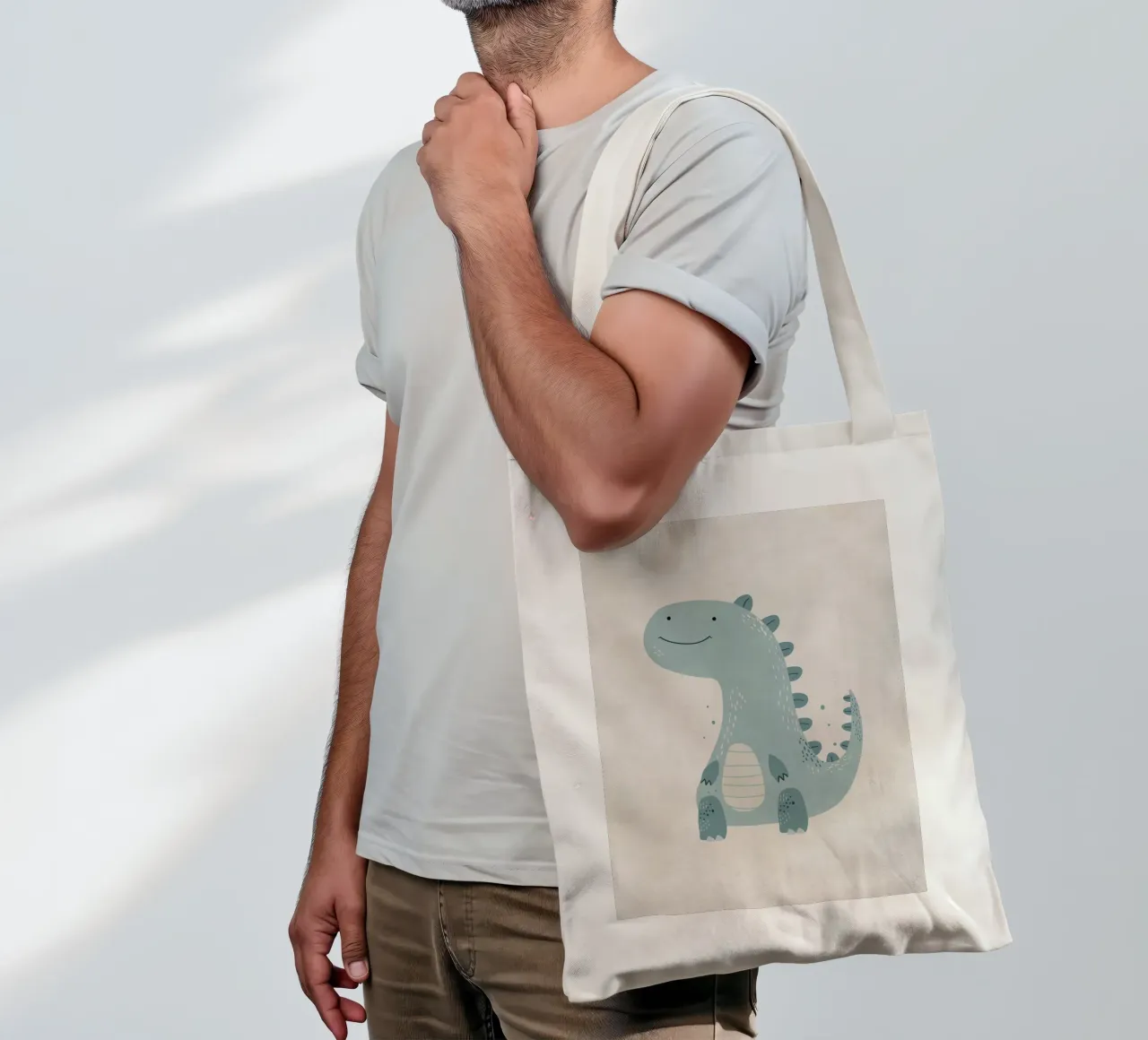 Boho Nursery 10 Dinosaur 1 borsa in juta da Boho Print Collection