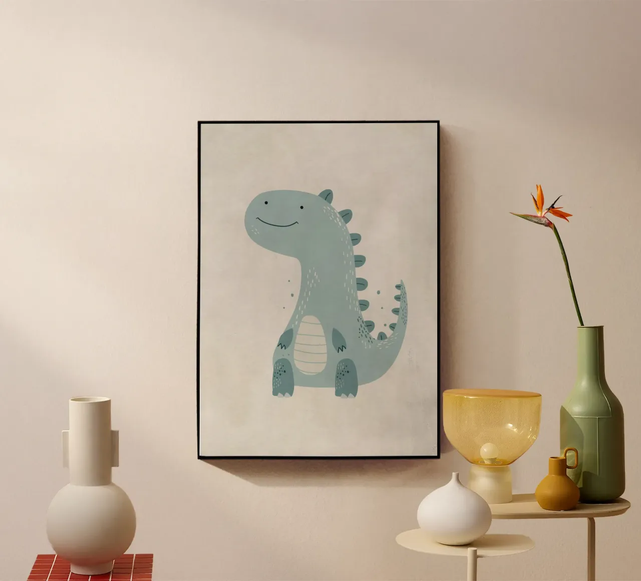 Boho Nursery 10 Dinosaur 1 plexiglass da Boho Print Collection