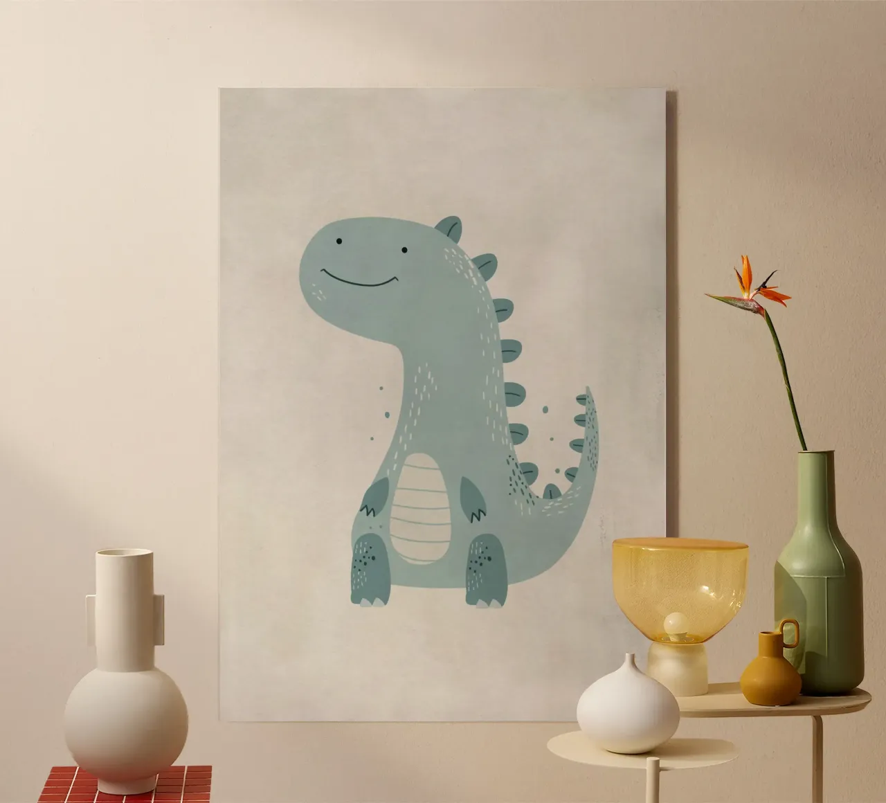 Boho Nursery 10 Dinosaur 1 plexiglass da Boho Print Collection