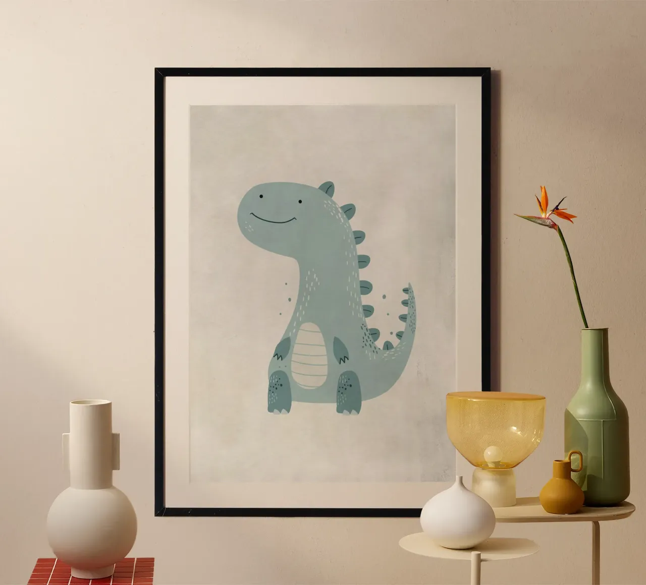 Boho Nursery 10 Dinosaur 1 carta hahnemühle da Boho Print Collection