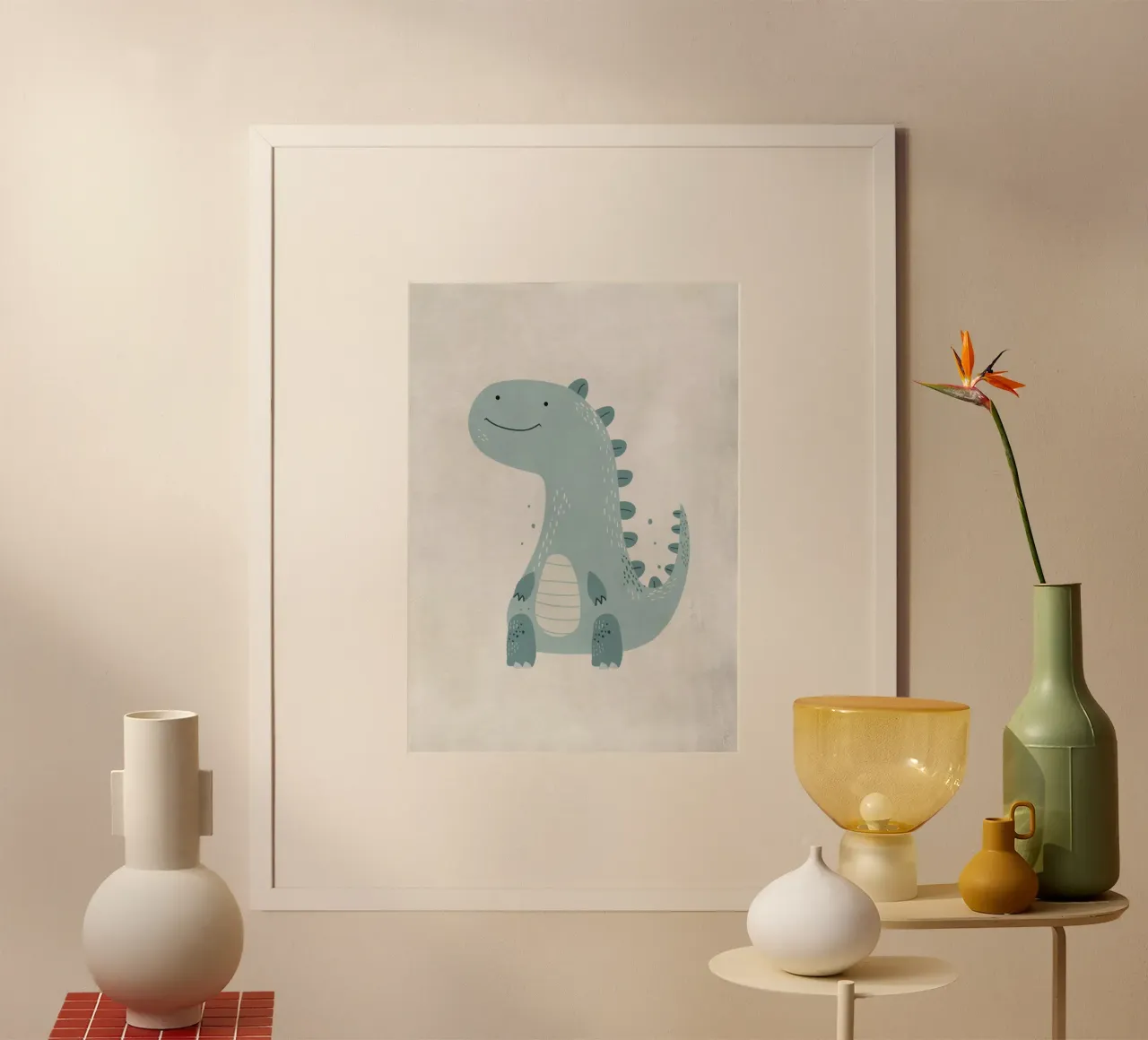 Boho Nursery 10 Dinosaur 1 carta hahnemühle da Boho Print Collection