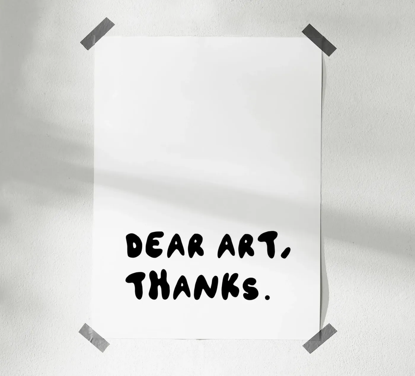 DEAR ART THX poster da KRUTH DESIGN