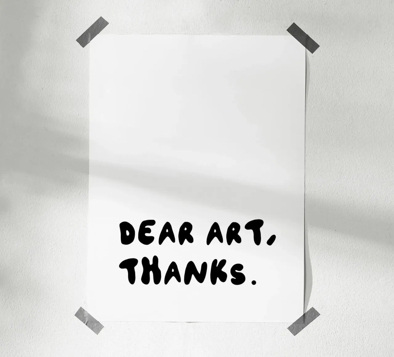 DEAR ART THX poster da KRUTH DESIGN