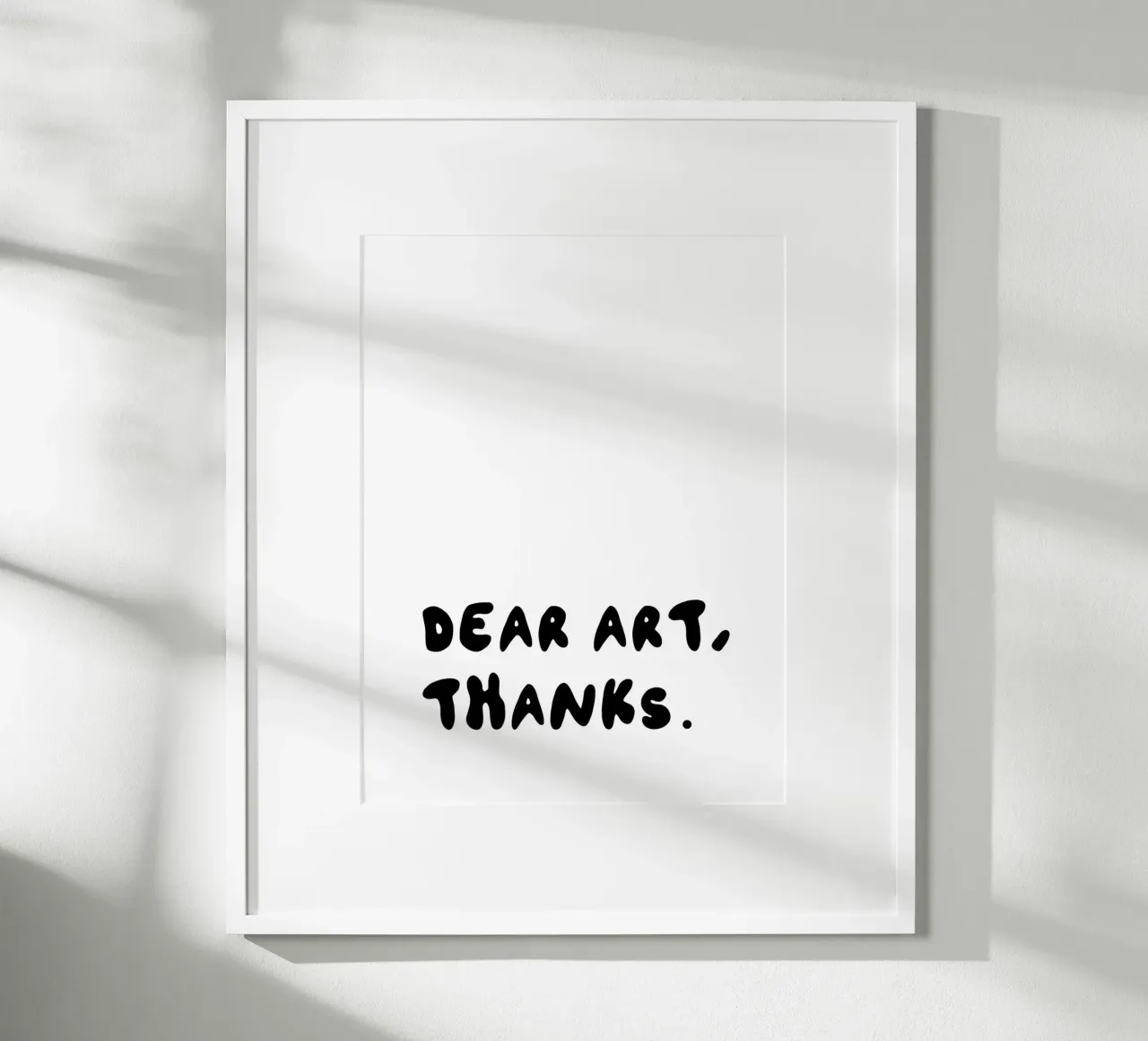 DEAR ART THX poster con telaio in legno da KRUTH DESIGN