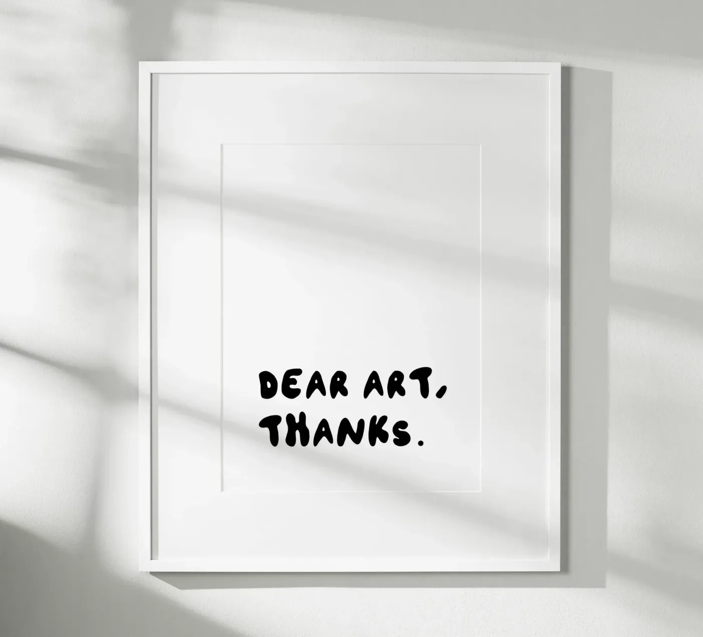DEAR ART THX poster da KRUTH DESIGN