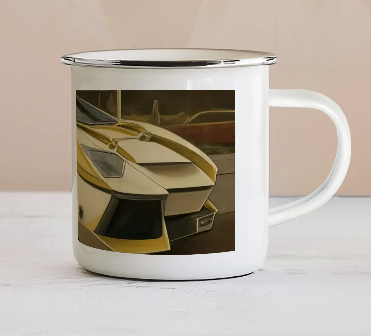 Auto sportiva_1 tazza in smalto da Impressionismus by LK
