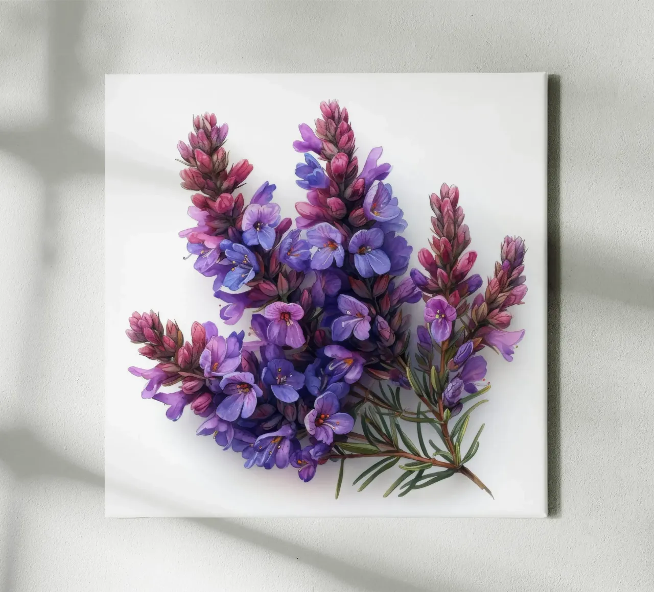 Heidebloem 3 canvas met Baklijst van Bold Blooms