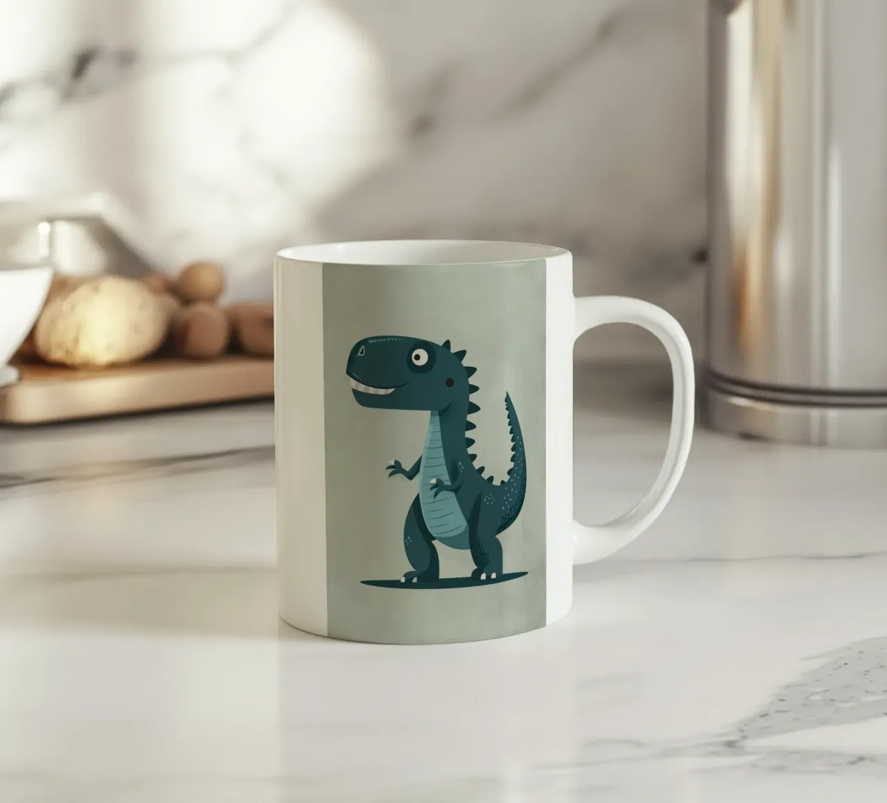 Boho Nursery 10 Dinosaur 4 taza de cerámica de Boho Print Collection