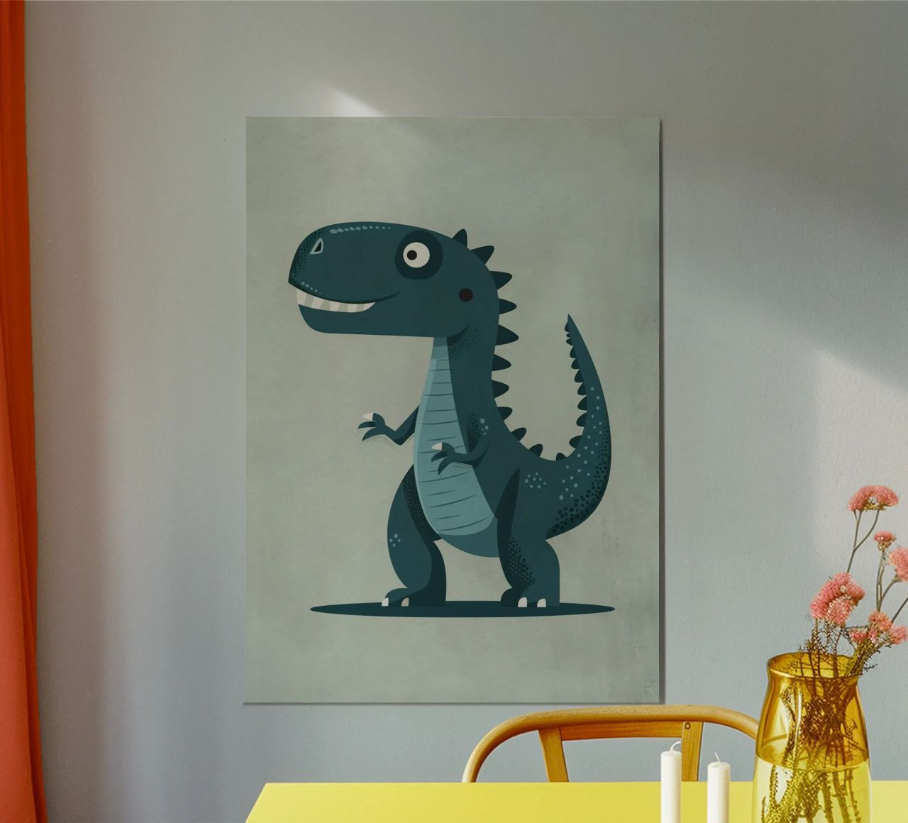 Boho Nursery 10 Dinosaur 4 alluminio dibond da Boho Print Collection