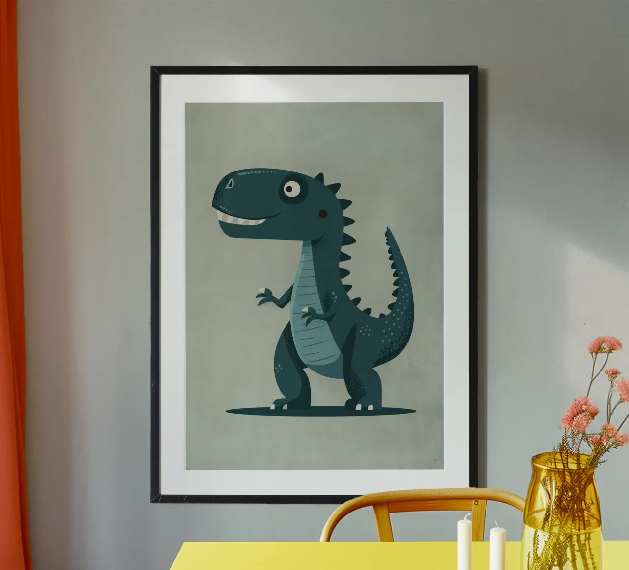 Boho Nursery 10 Dinosaur 4 carta hahnemühle da Boho Print Collection