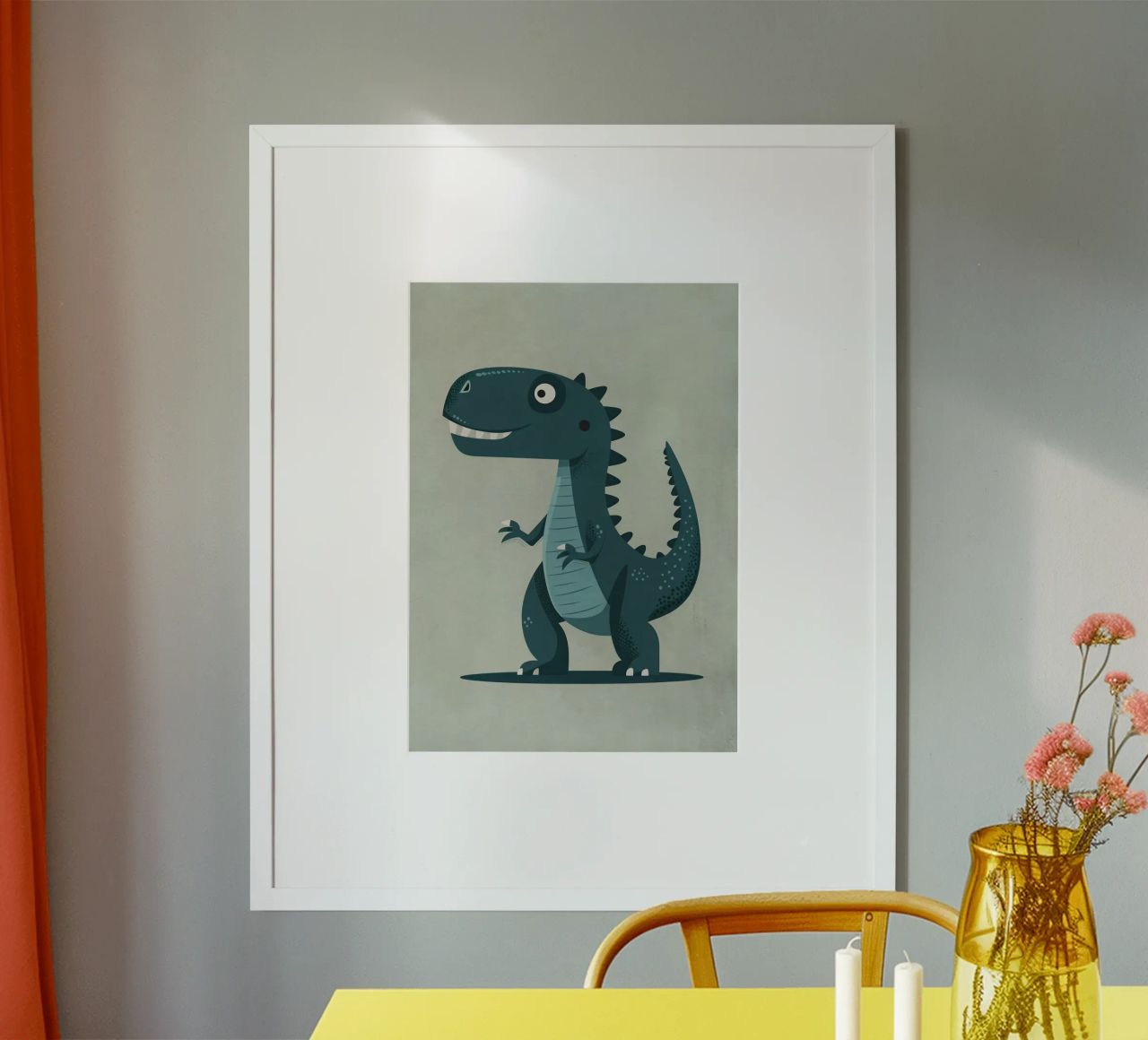 Boho Nursery 10 Dinosaur 4 carta hahnemühle da Boho Print Collection