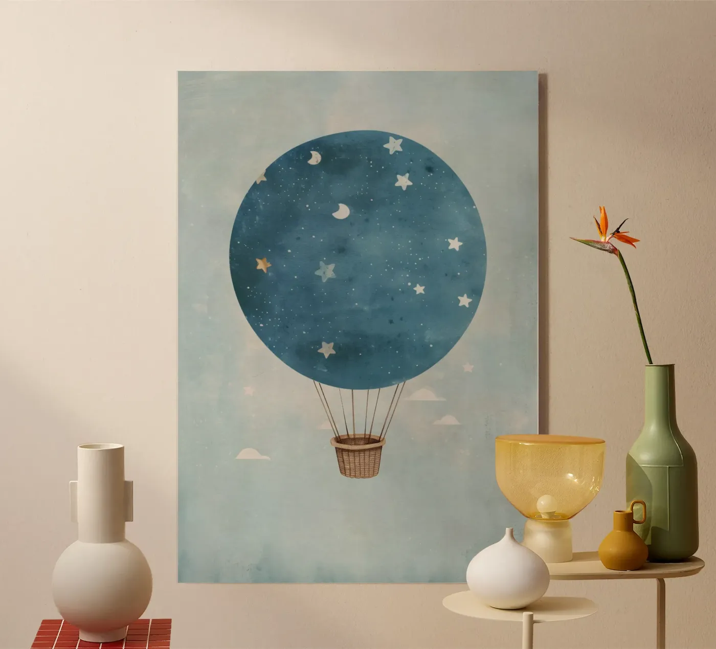 Boho Nursery 11 Balloon acryl van Boho Print Collection