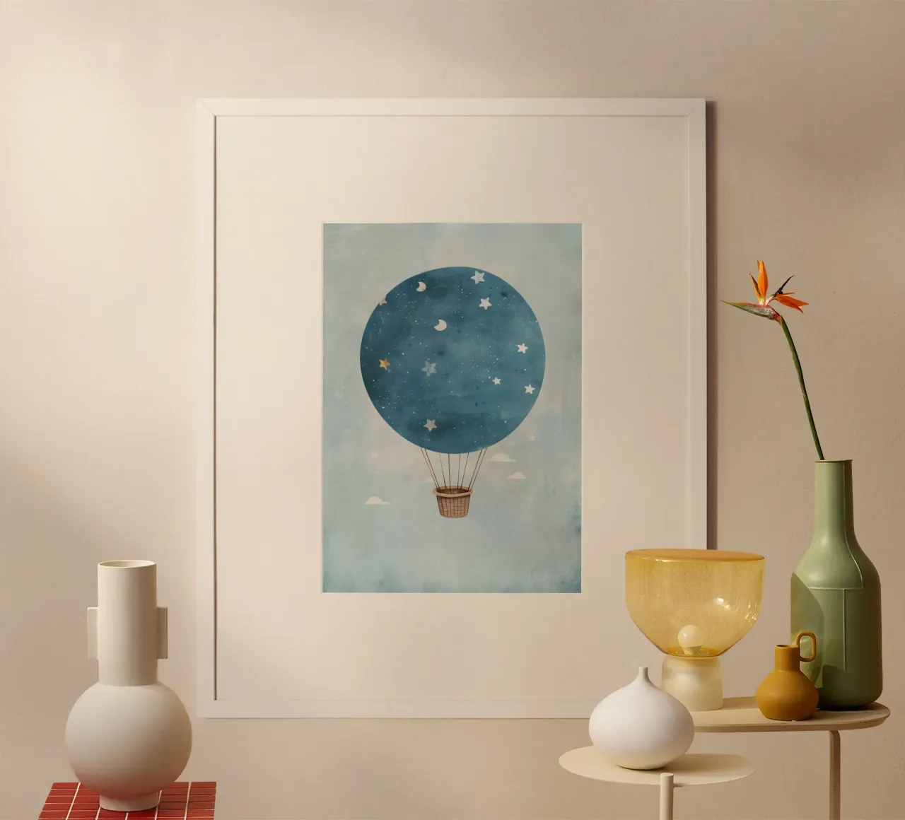 Boho Nursery 11 Balloon poster by Boho Print Collection