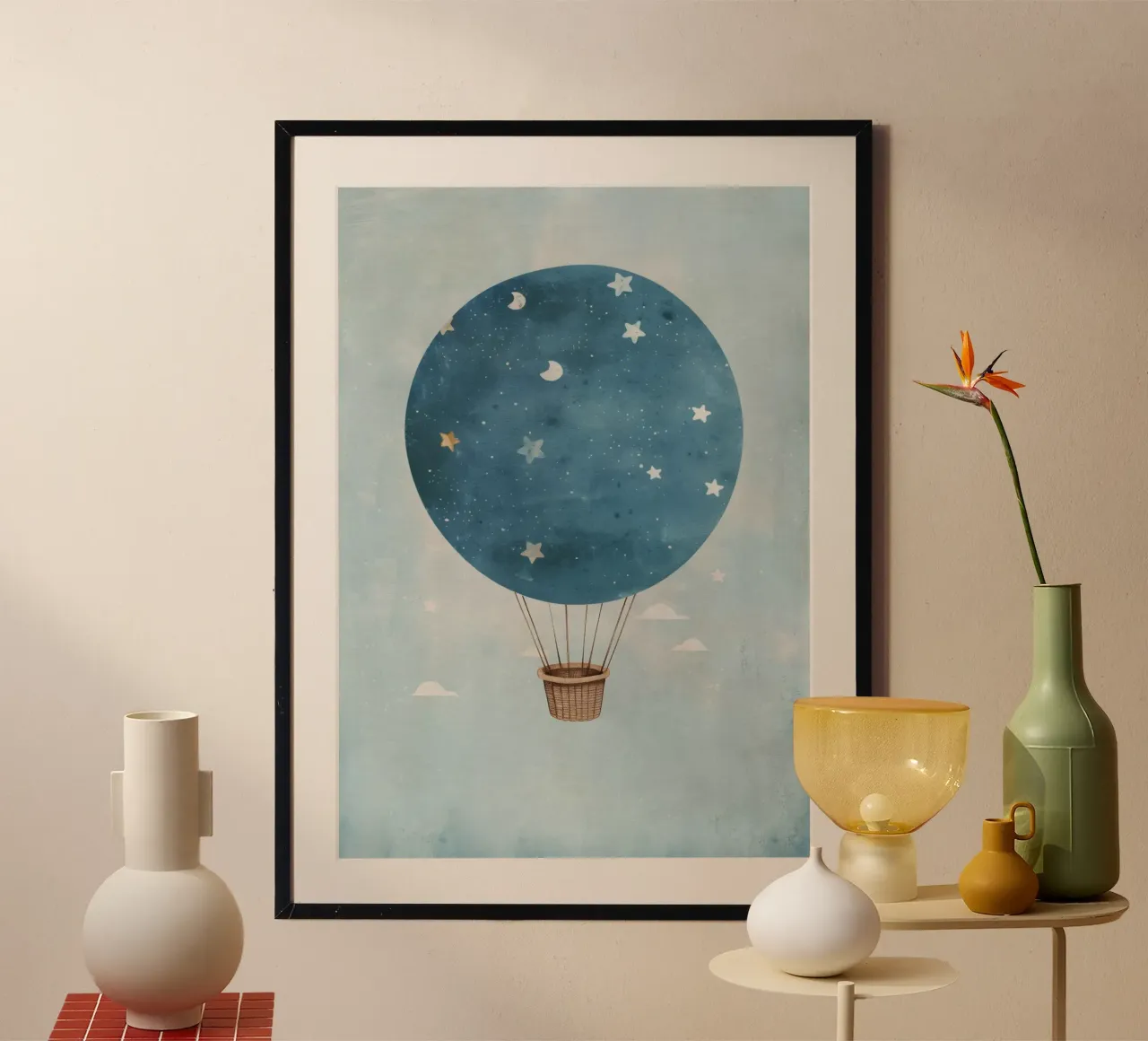 Boho Nursery 11 Balloon poster by Boho Print Collection