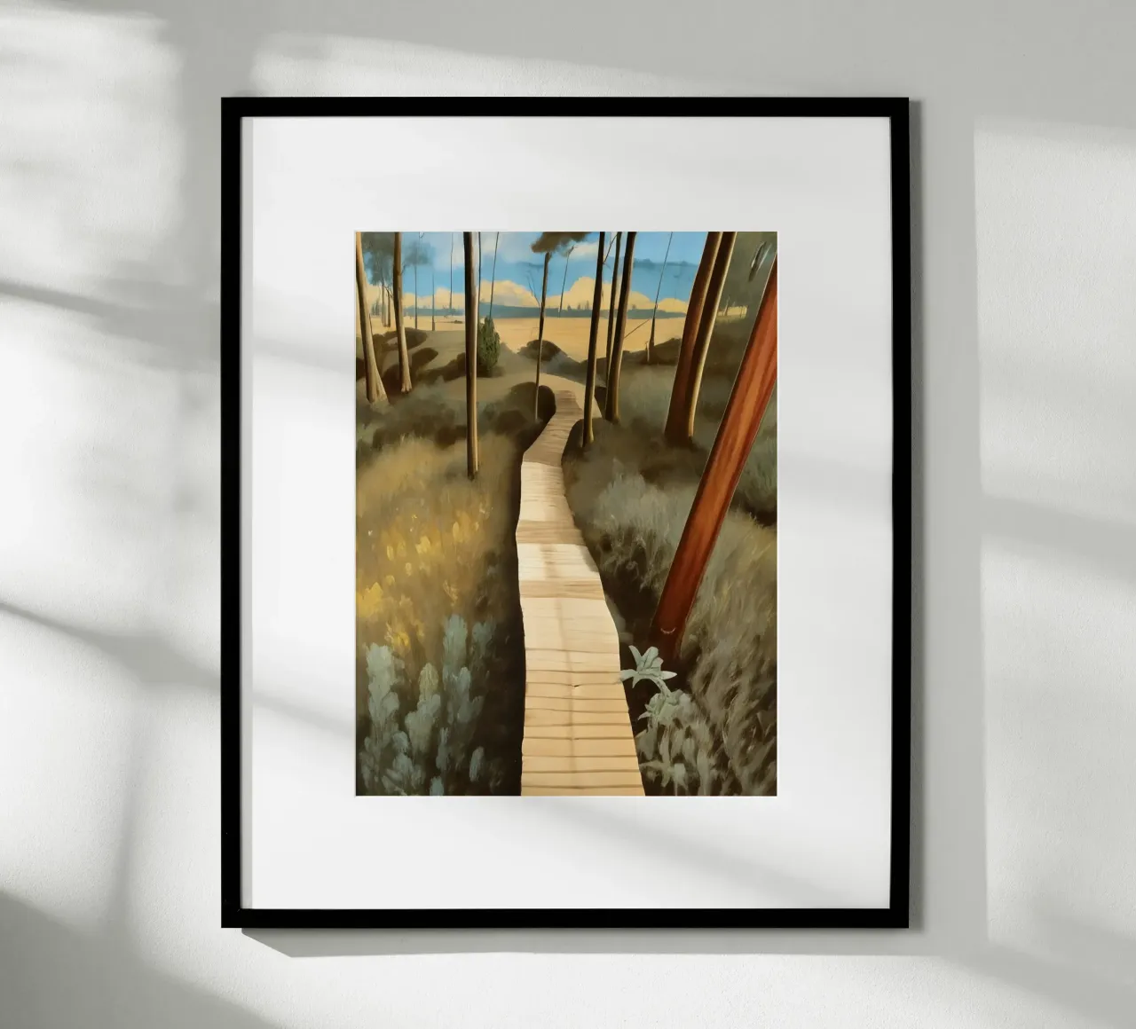 Parco_Winterberg_1 poster con telaio in alluminio da Impressionismus by LK
