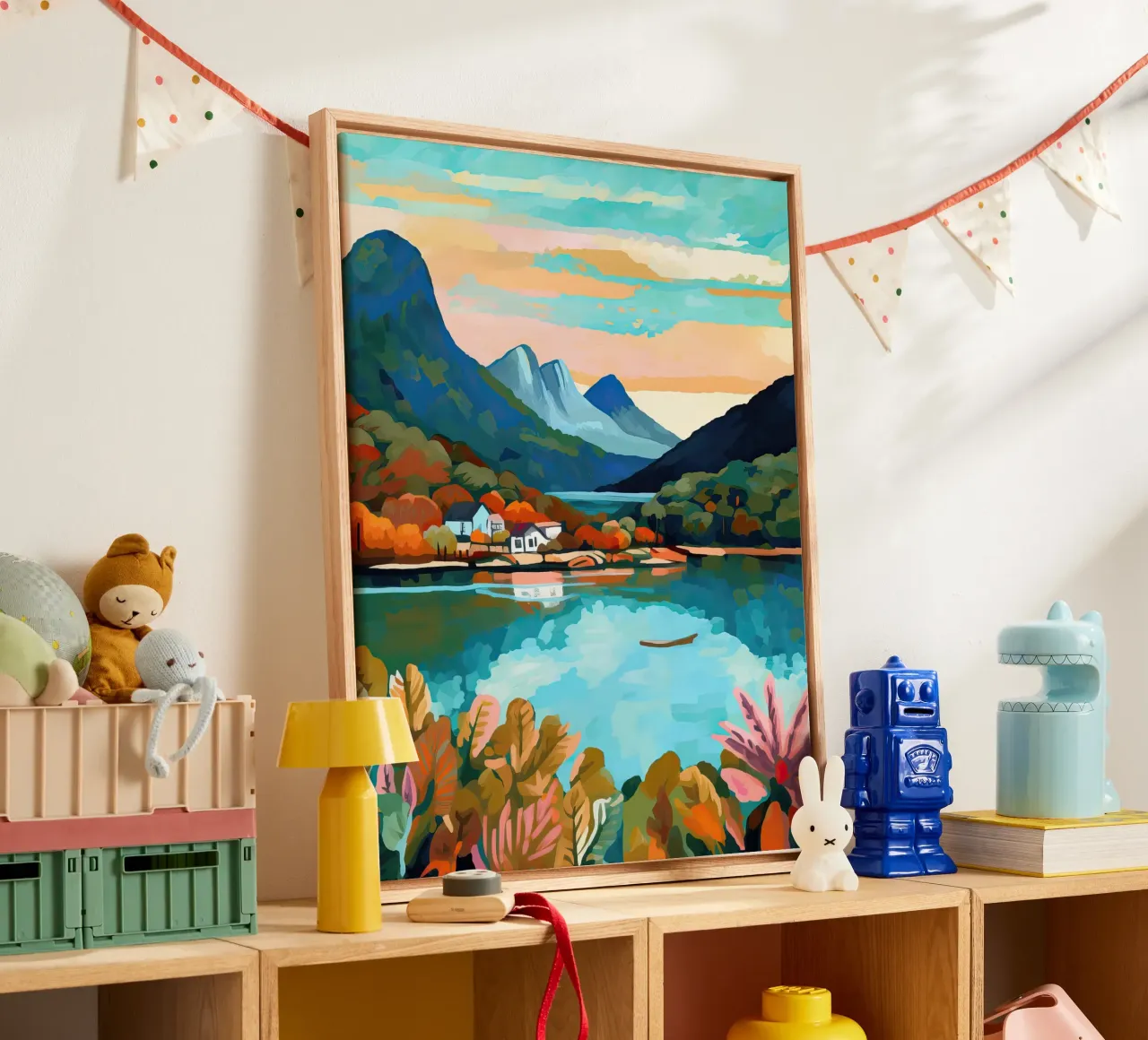 Cradle Mountain, Dove Lake, Australië, Reisverhalen canvas met Baklijst van Peaches Art Prints