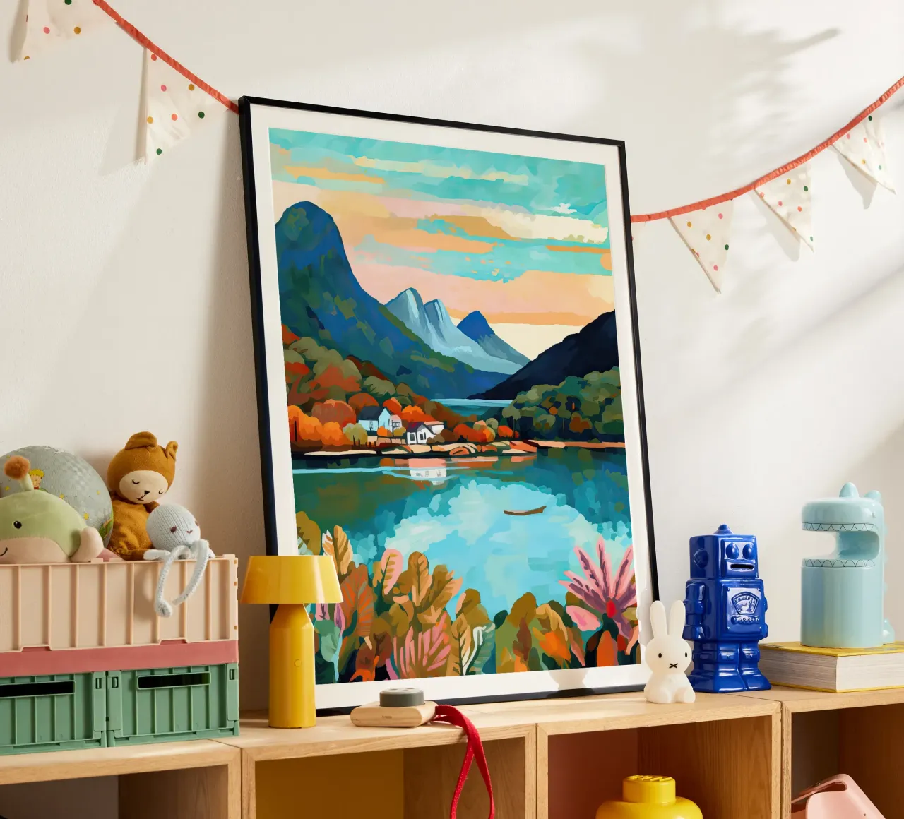 Cradle Mountain, Dove Lake, Australia, Arte di viaggio poster con telaio in alluminio da Peaches Art Prints