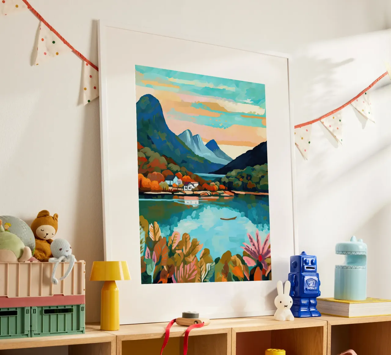 Cradle Mountain, Dove Lake, Australia, Arte di viaggio poster con telaio in alluminio da Peaches Art Prints