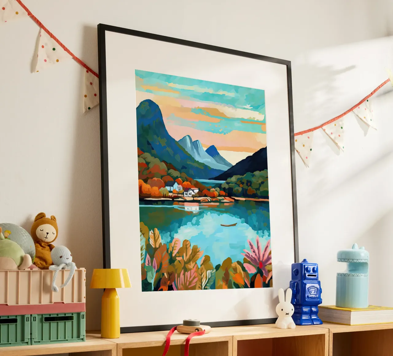 Cradle Mountain, Dove Lake, Australia, Arte di viaggio poster con telaio in alluminio da Peaches Art Prints