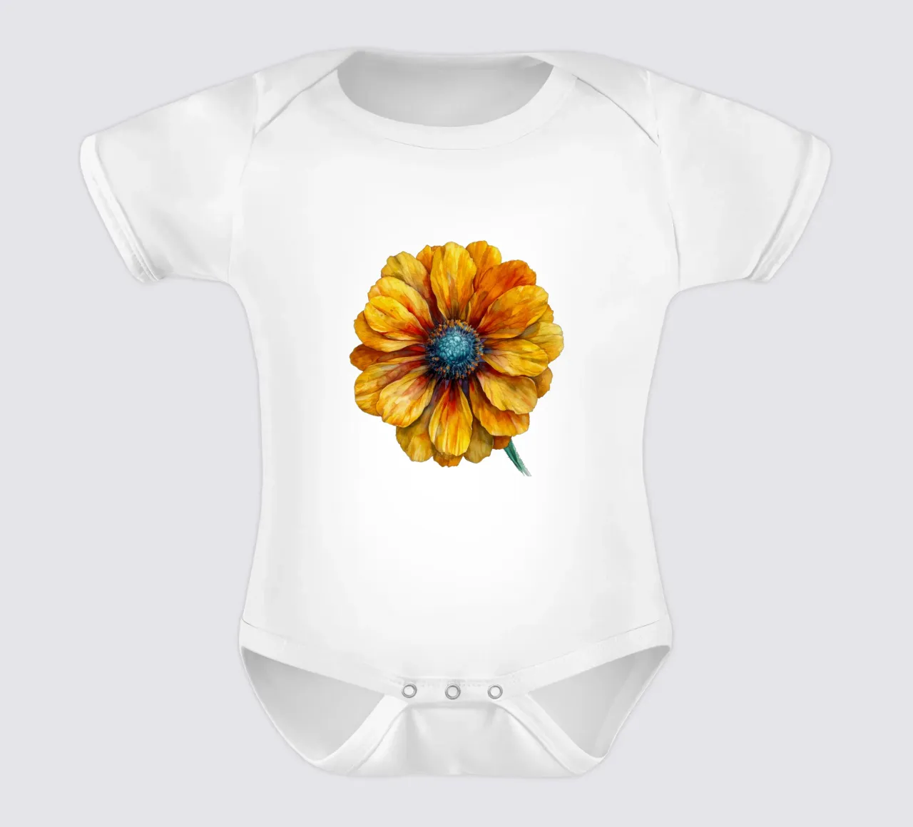 Fiore di Helenium 2 body neonato maniche corte da Bold Blooms