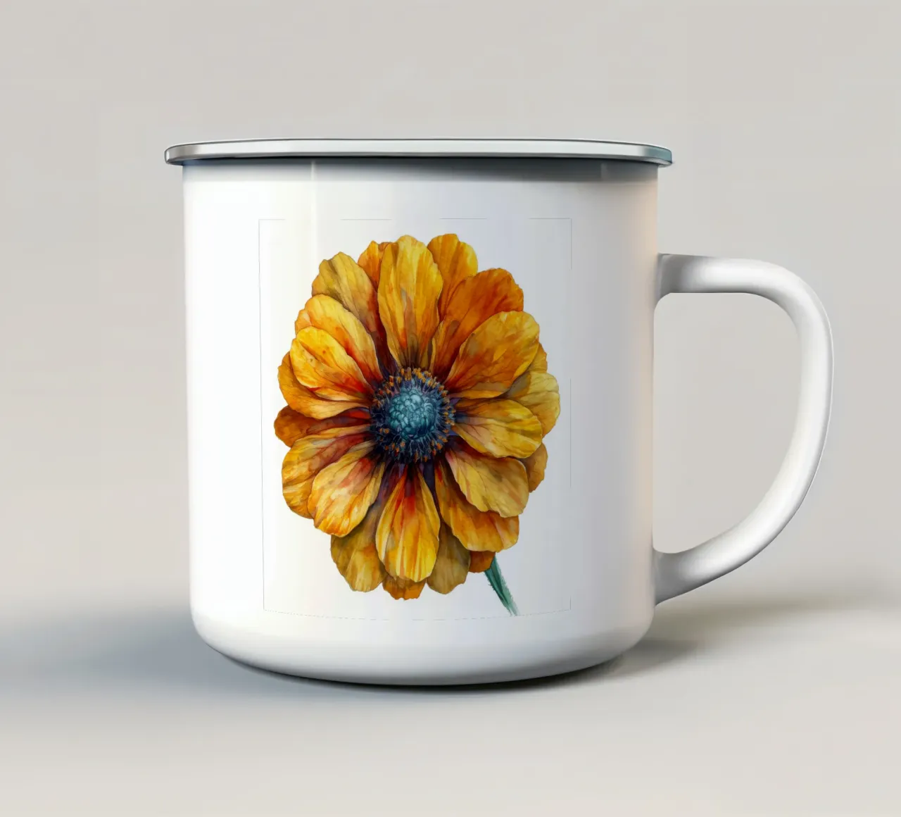 Fiore di Helenium 2 tazza in smalto da Bold Blooms