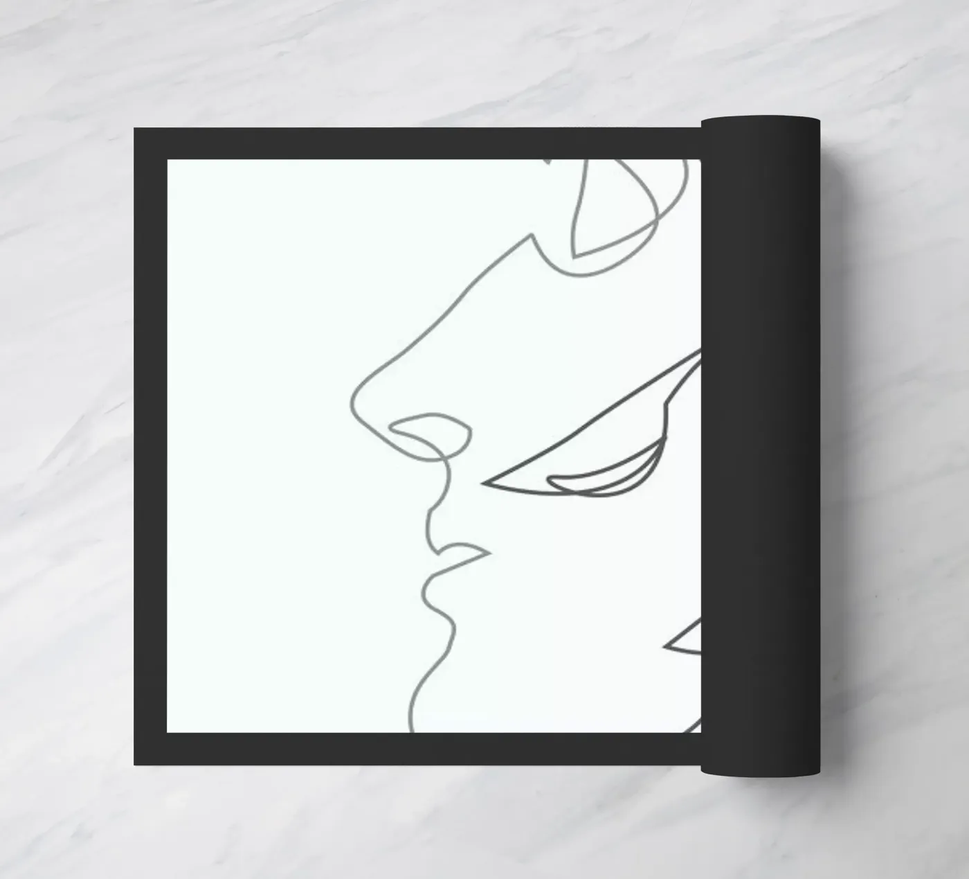 Close on White doormat by Quibe