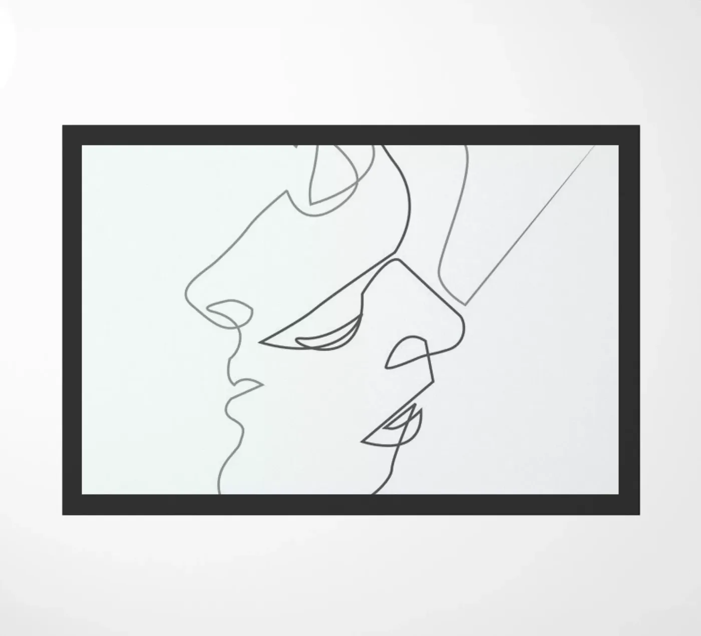 Close on White doormat by Quibe