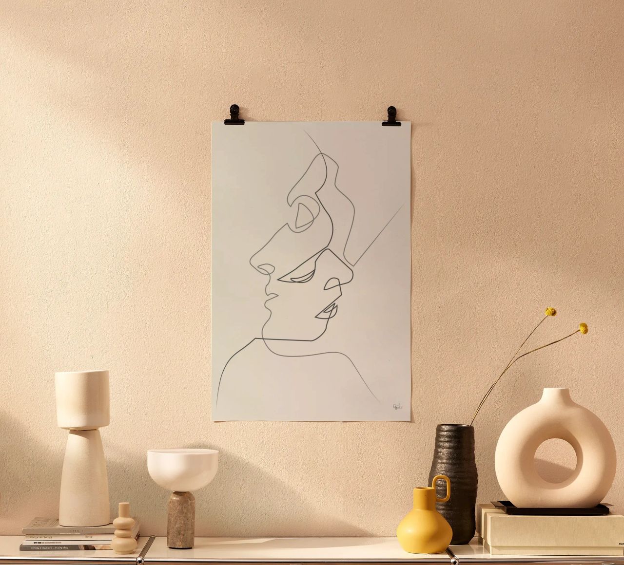 Close on White poster by Quibe