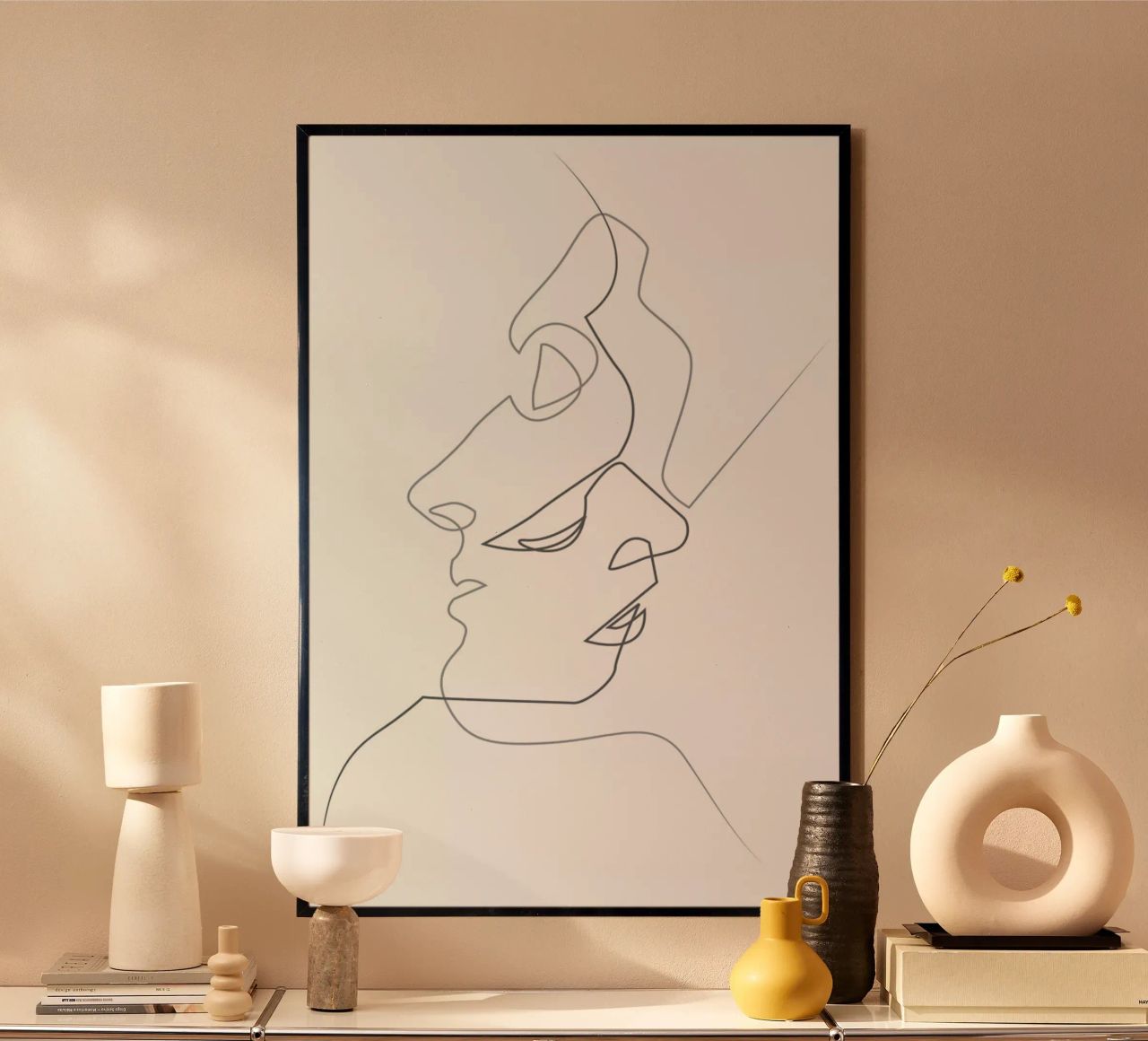 Close on White poster by Quibe