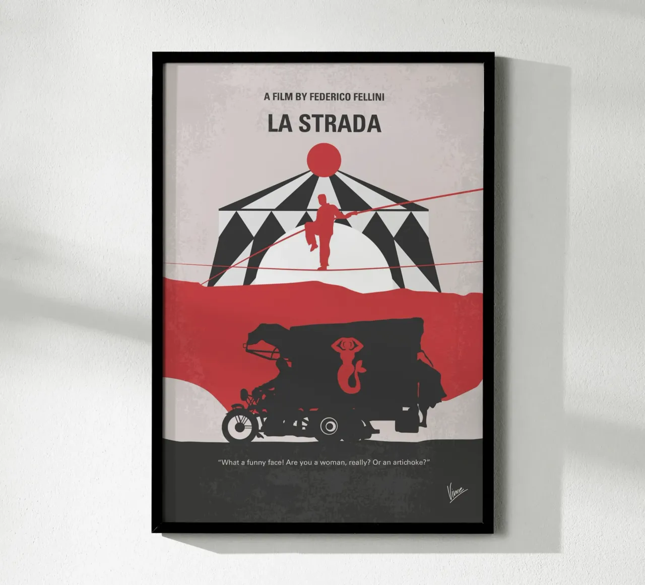 No1100 My La Strada minimal movie poster poster da Chungkong