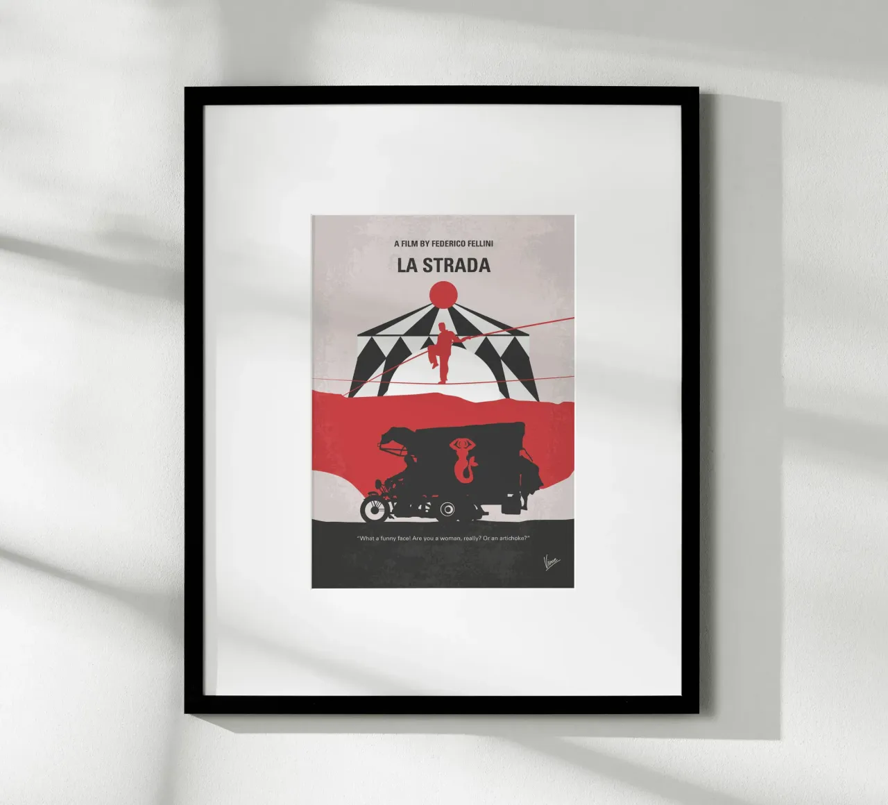 No1100 My La Strada minimal movie poster poster da Chungkong