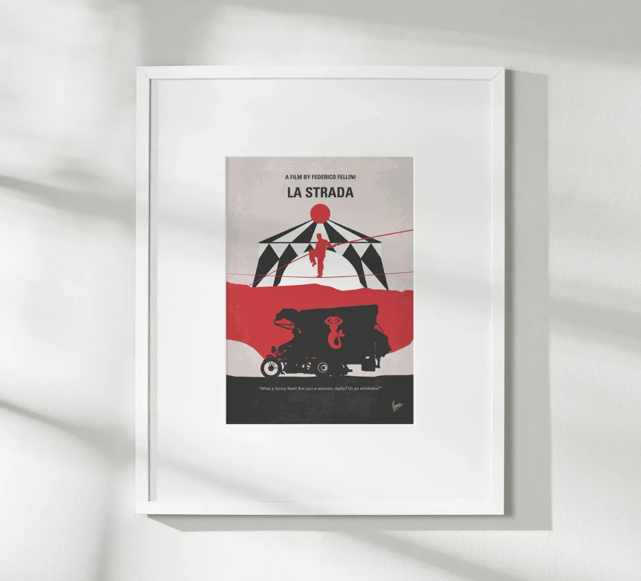 No1100 My La Strada minimal movie poster poster da Chungkong