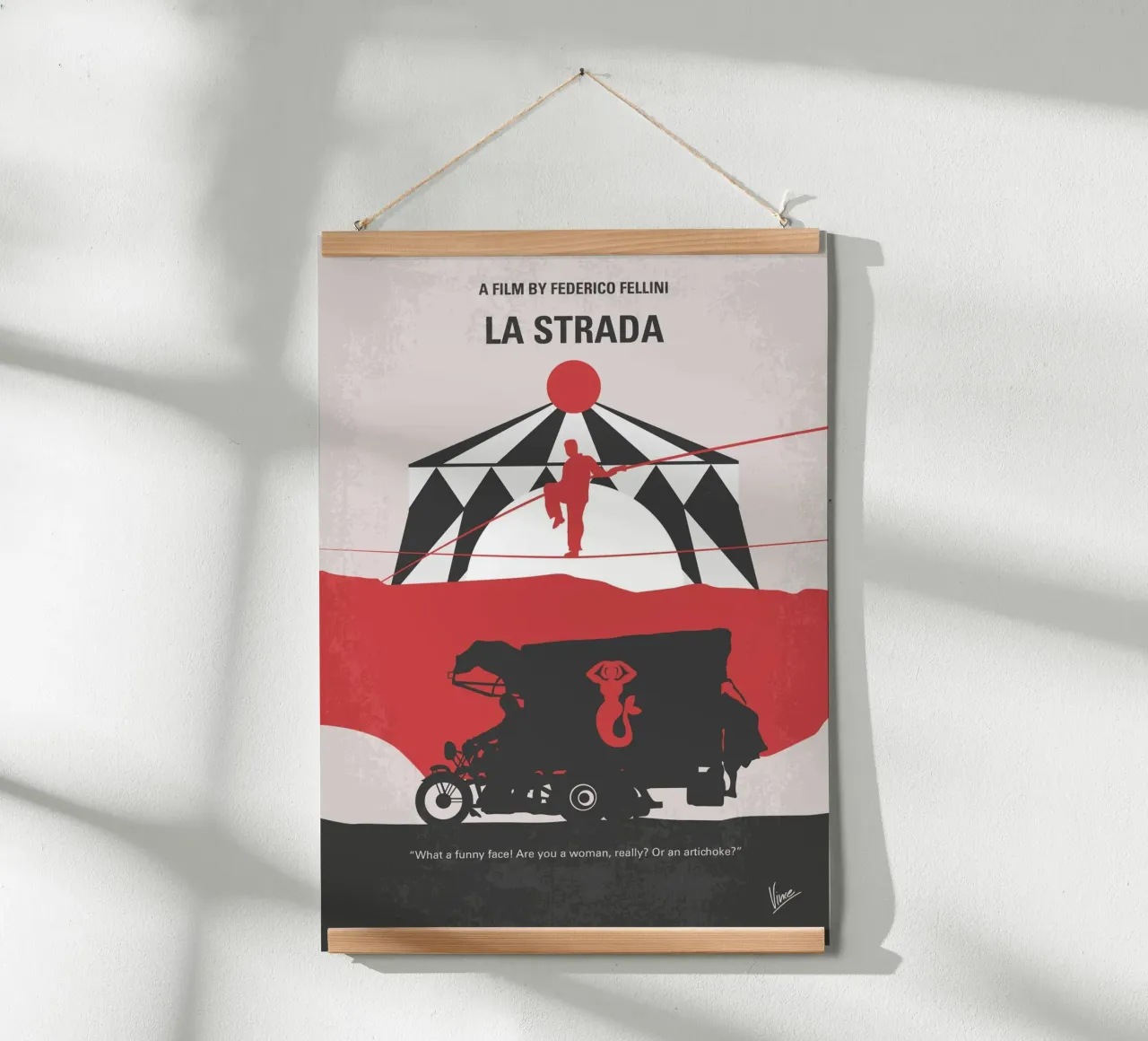 No1100 My La Strada minimal movie poster poster da Chungkong