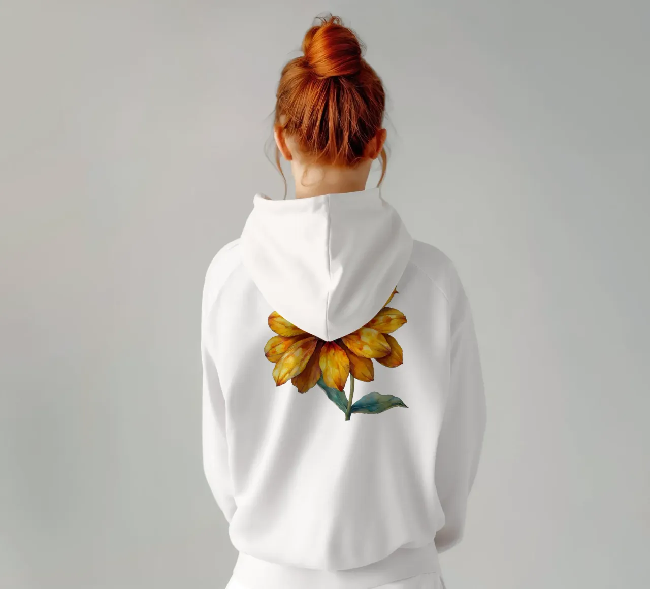 Fiore di Helenium 3 felpa con cappuccio da Bold Blooms