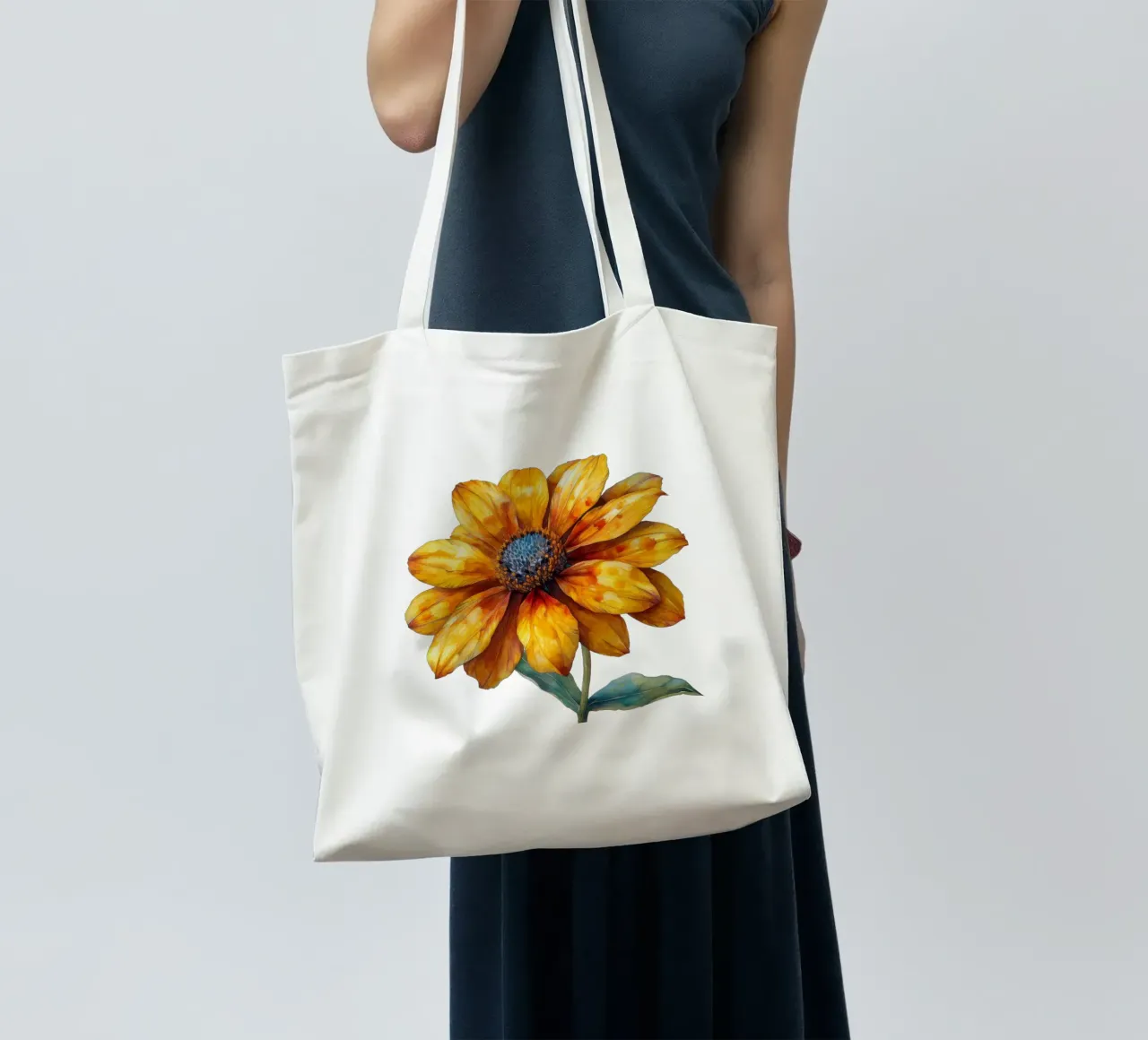 Fiore di Helenium 3 borsa in juta da Bold Blooms