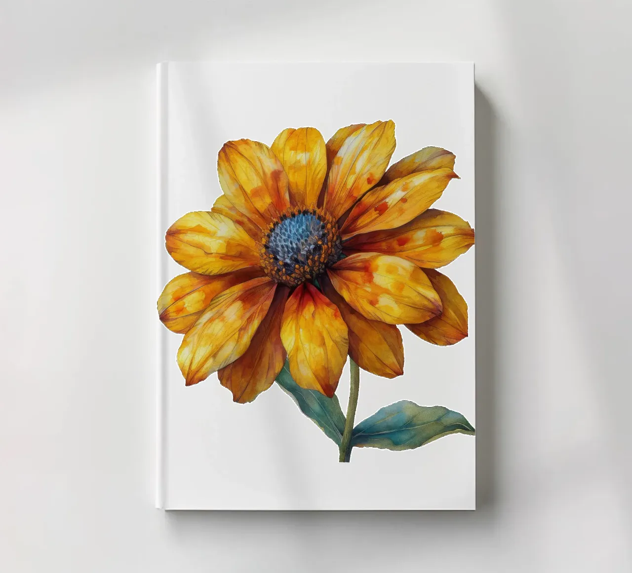 Helenium Flower 3 notebook by Bold Blooms