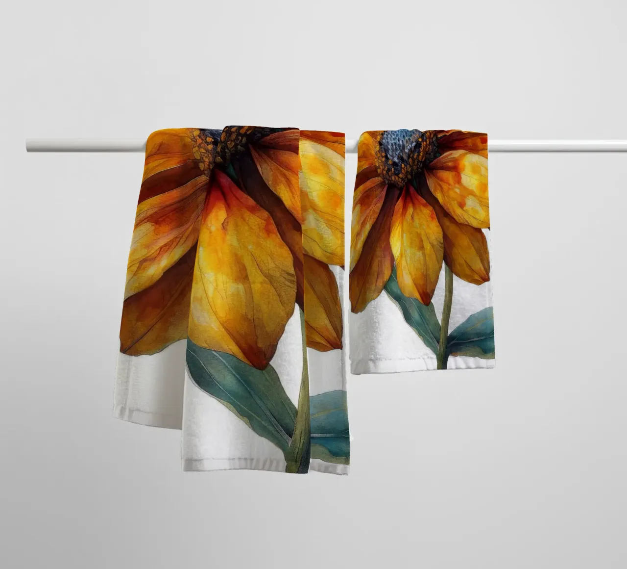 Fiore di Helenium 3 asciugamano da bagno da Bold Blooms