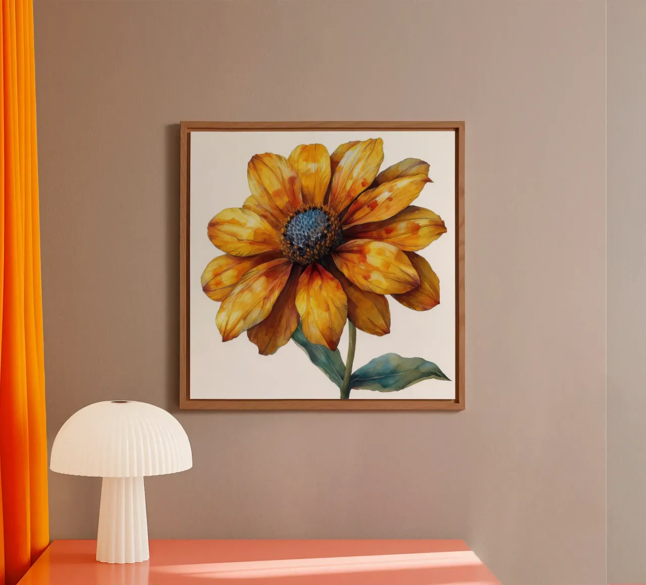 Fiore di Helenium 3 alluminio dibond da Bold Blooms