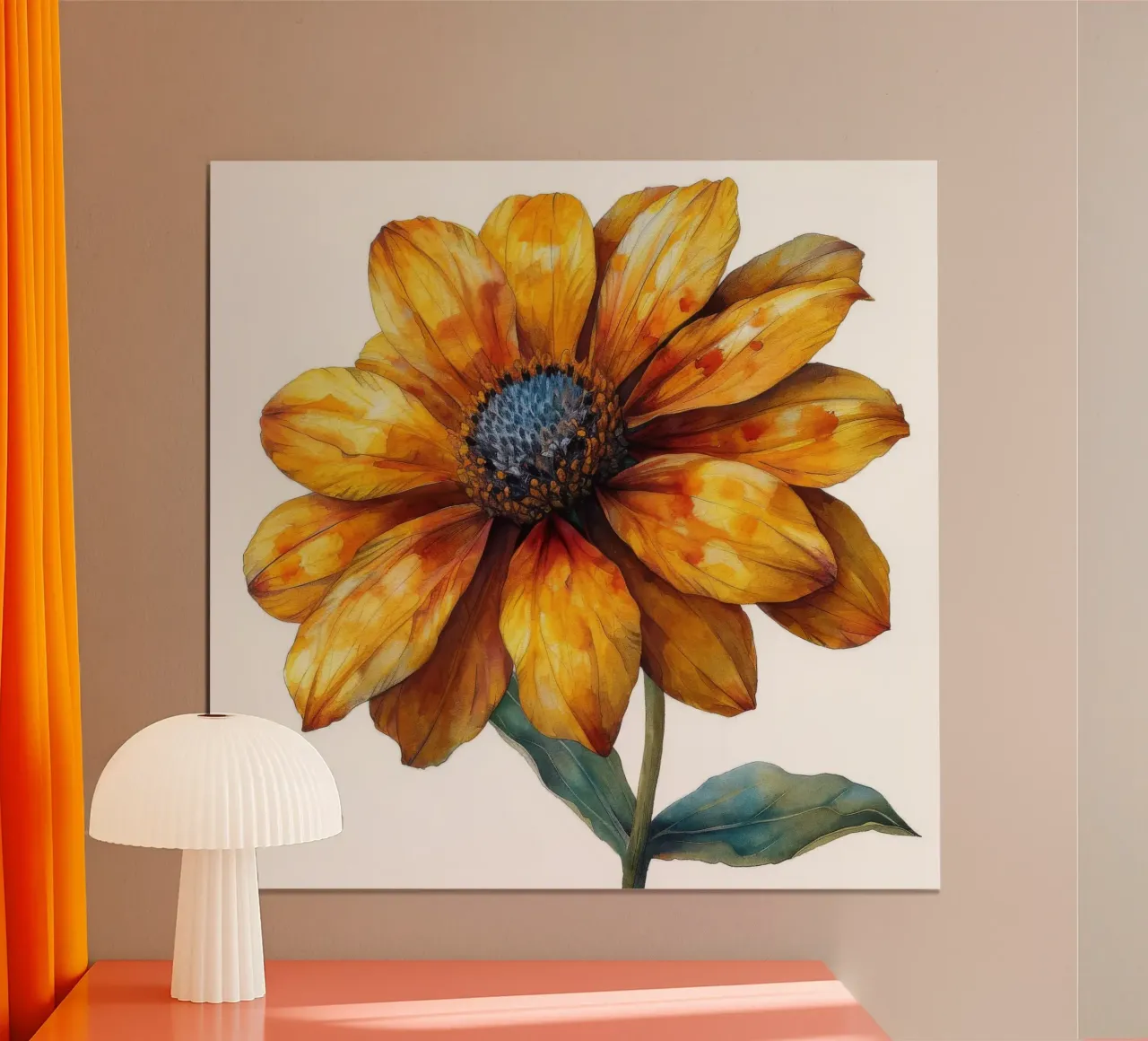 Fiore di Helenium 3 carta hahnemühle da Bold Blooms