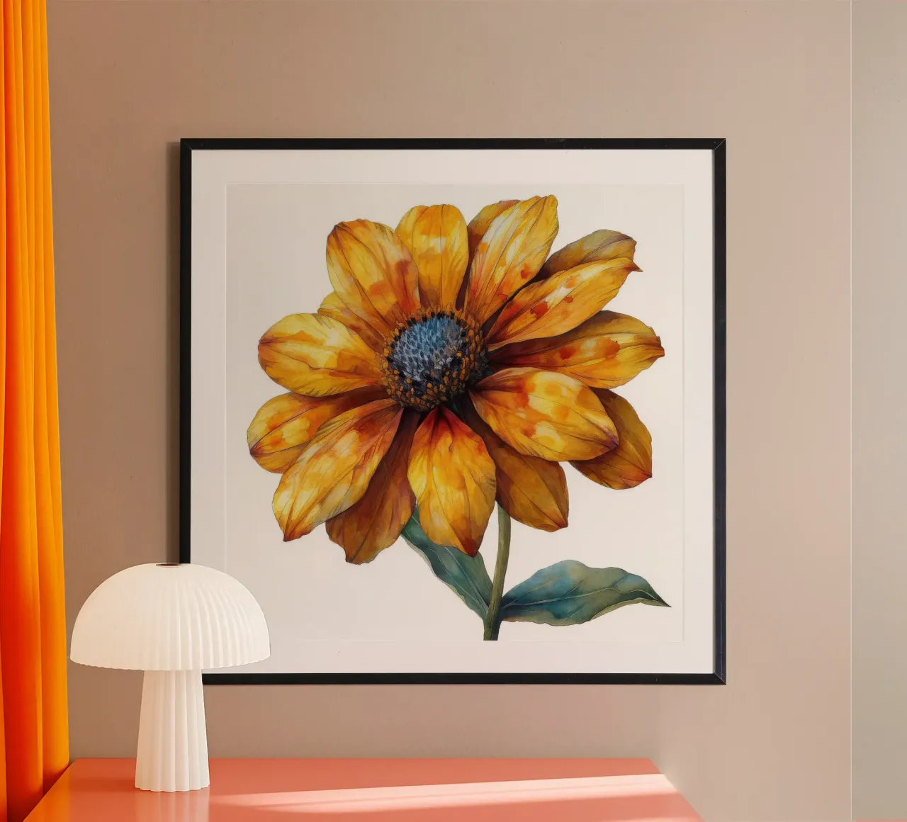 Fiore di Helenium 3 carta hahnemühle da Bold Blooms