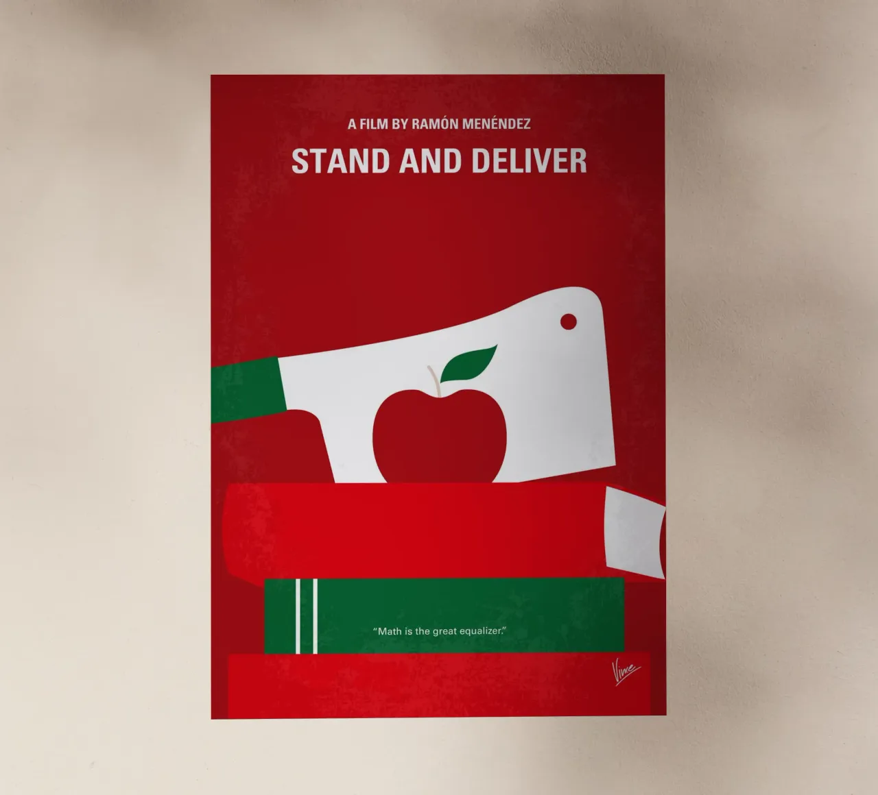 No1103 My Stand and Deliver minimal movie poster pellicola backlit da Chungkong
