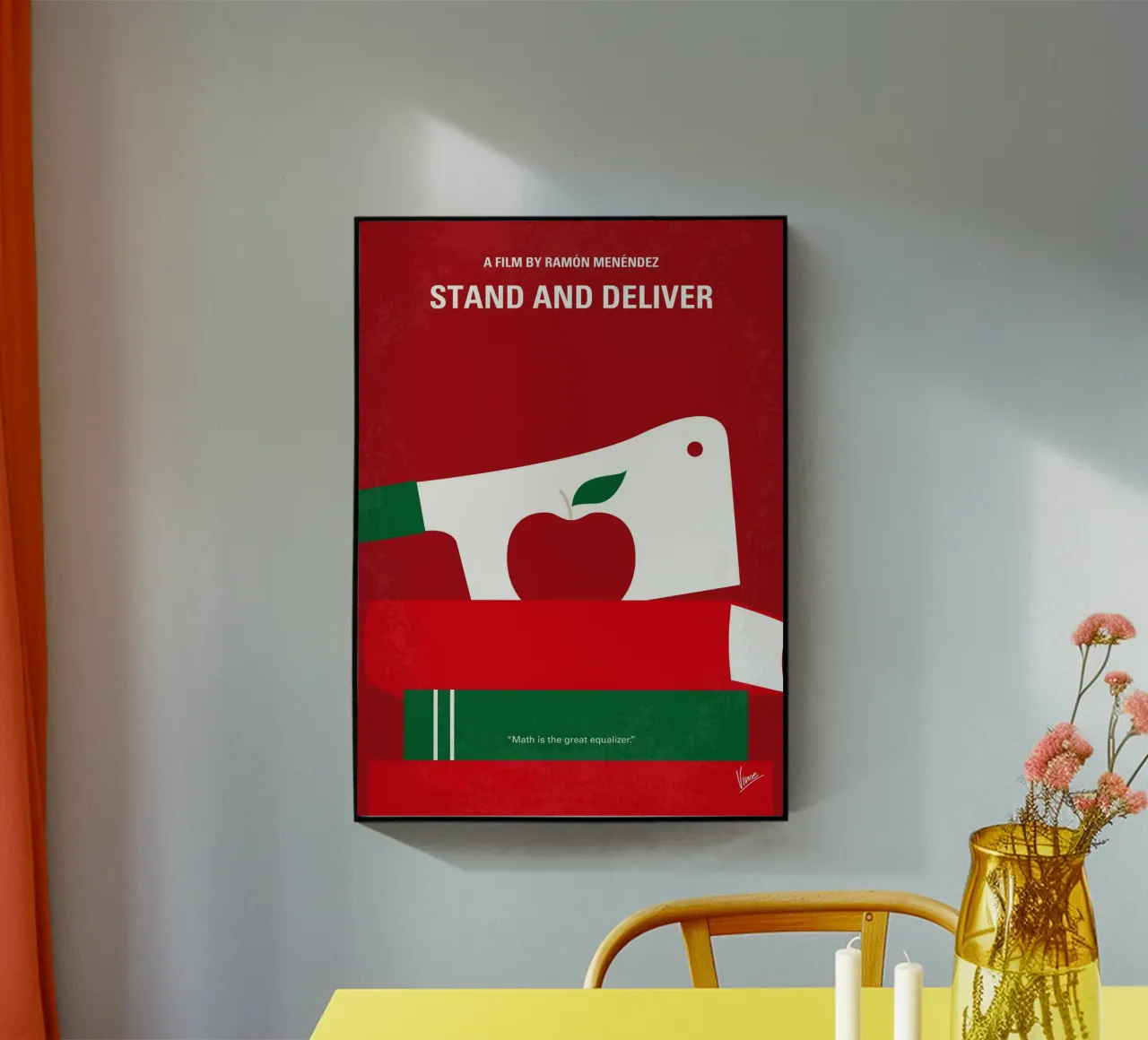 No1103 My Stand and Deliver minimal movie poster plexiglass da Chungkong