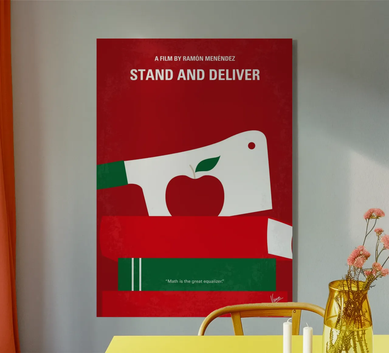 No1103 My Stand and Deliver minimal movie poster plexiglass da Chungkong