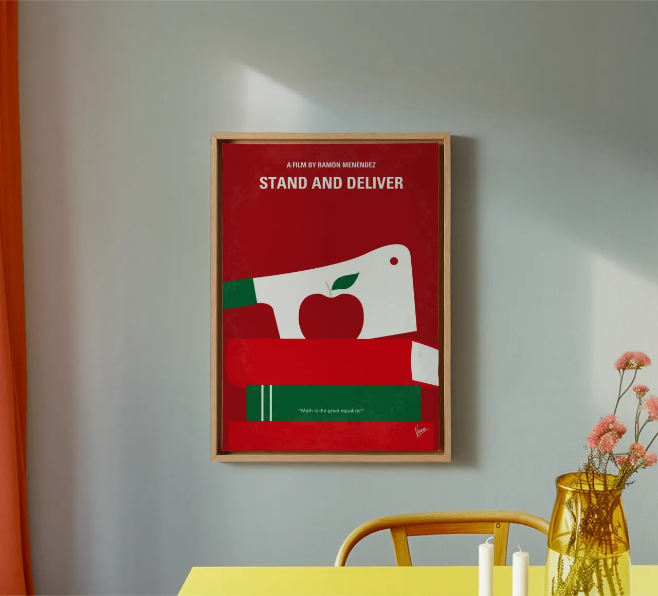 No1103 My Stand and Deliver minimal movie poster tela con Cornice a cassetta da Chungkong