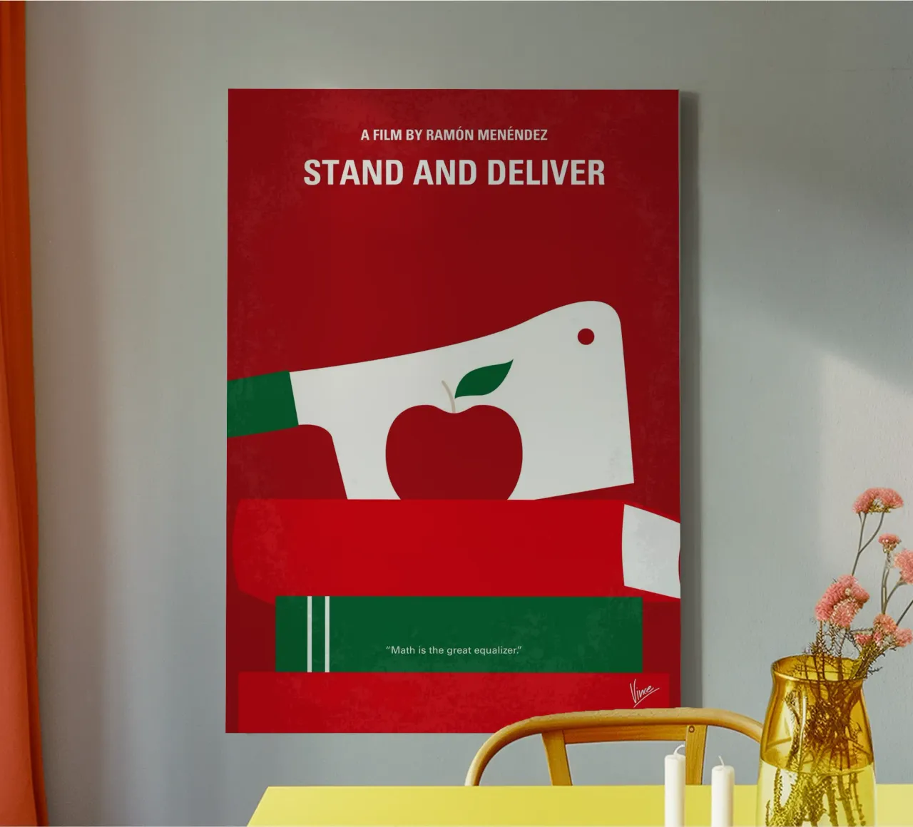No1103 My Stand and Deliver minimal movie poster tela con Cornice a cassetta da Chungkong