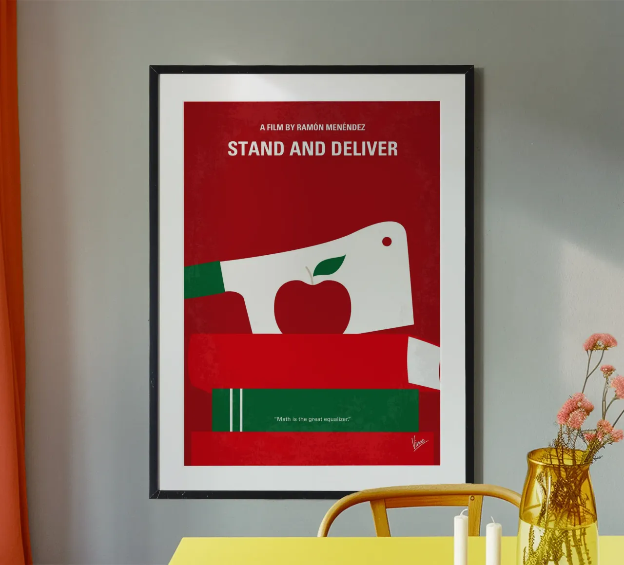 No1103 My Stand and Deliver minimal movie poster carta hahnemühle da Chungkong