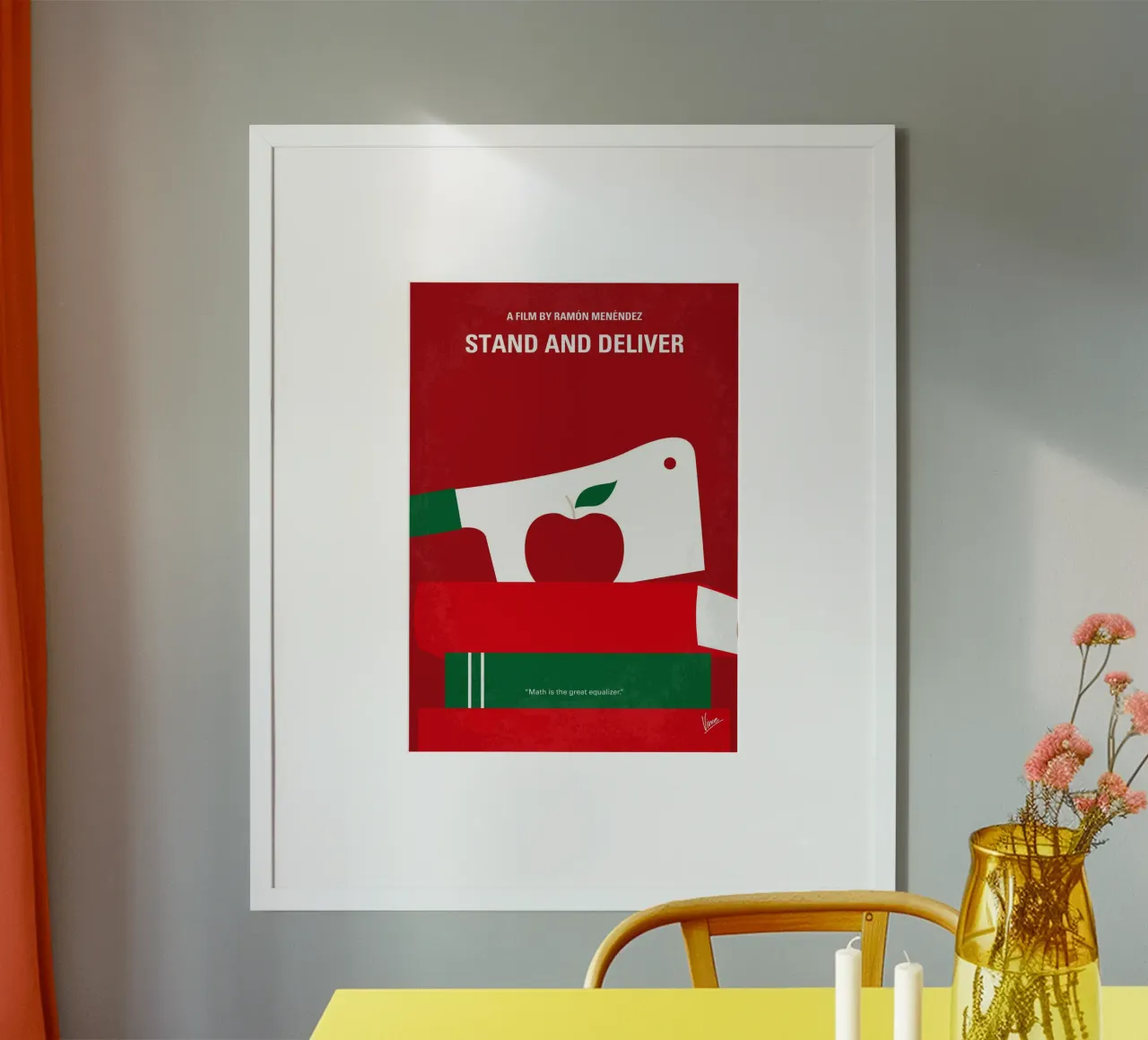 No1103 My Stand and Deliver minimal movie poster carta hahnemühle da Chungkong