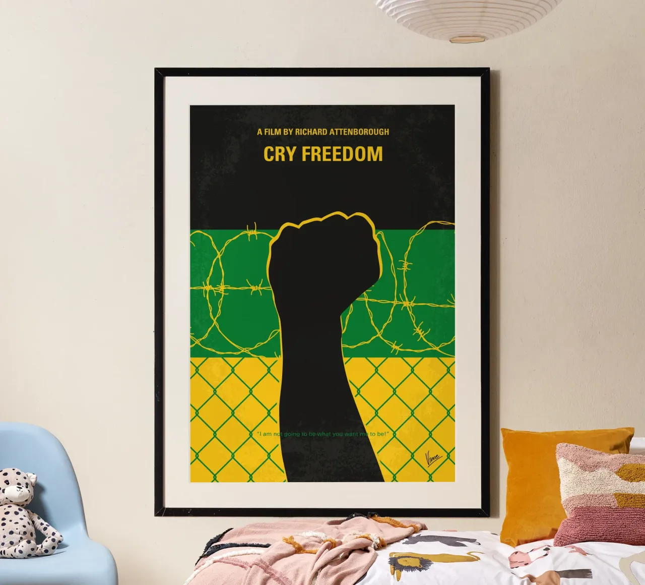 No1104 My Cry Freedom minimal movie poster poster da Chungkong